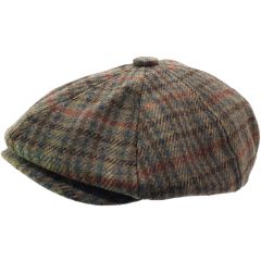 Tweed 8 Panel Newsboy/Bakerboy Cap