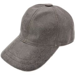 100% Leather Unisex Baseball Cap - Adjustable