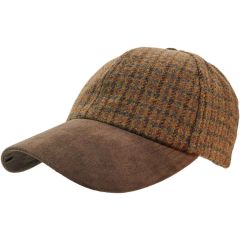 Tweed Fishing Cap with Suede Peak