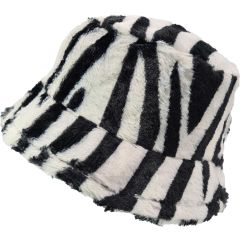 Zebra Stripe Animal Print Bucket Hat (12Pcs)