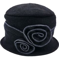 Women's Wool Vintage Cloche Hat
