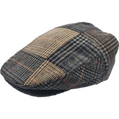 Tweed Patch Flat Cap