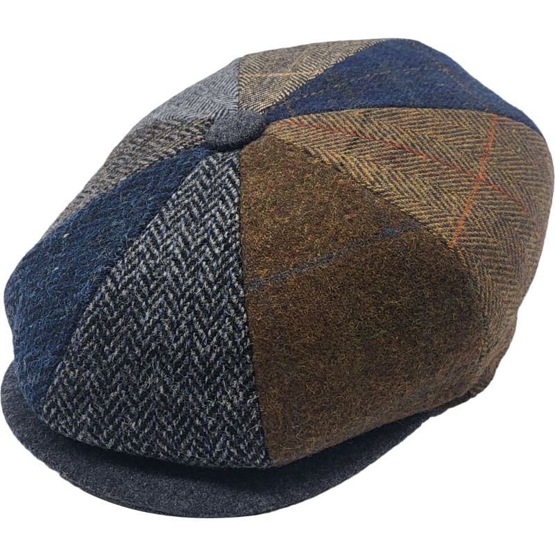 Patchwork Eight Panel Newsboy Cap