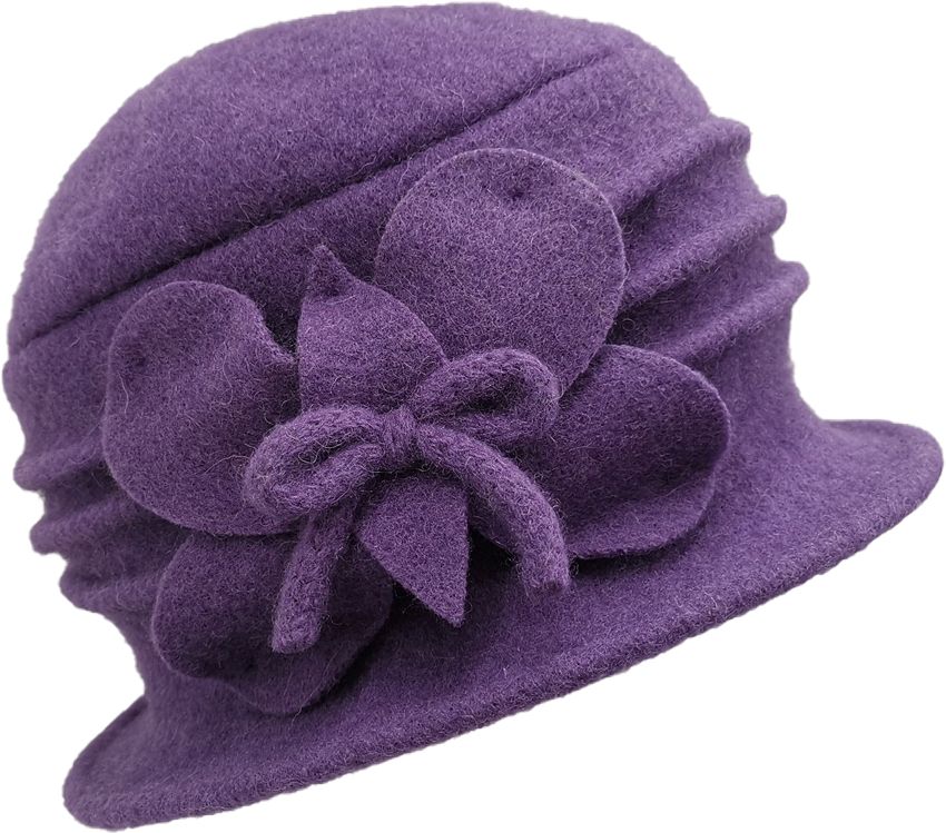Womens Wool Vintage Cloche Hat | | EA display picture 1